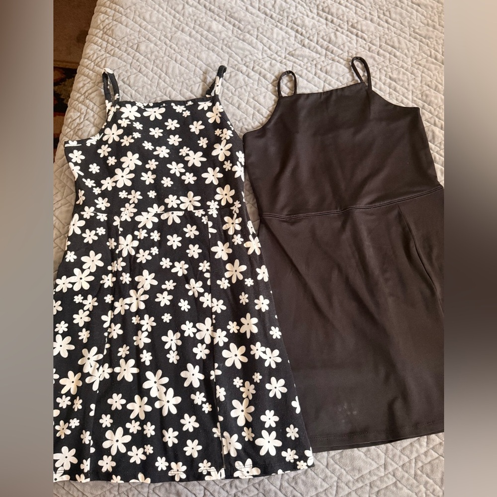 Art Class Black and White Floral Dress